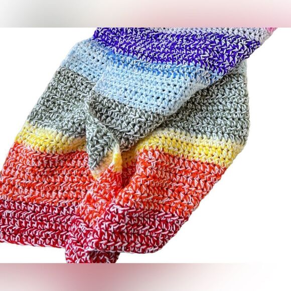 Handmade Crochet Throw Blanket - Picture 10 of 12